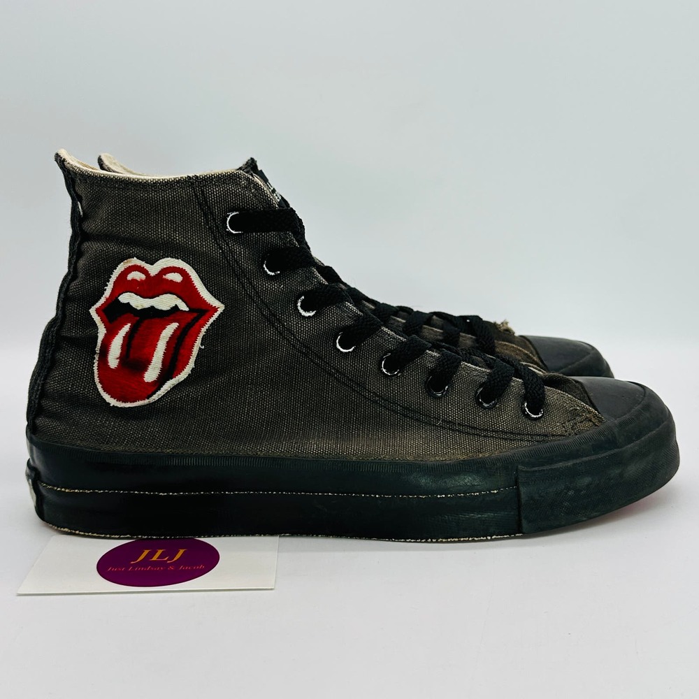Converse Rolling Stones Steel Wheels Sneakers Rare Vintage Made in USA Size 7 M